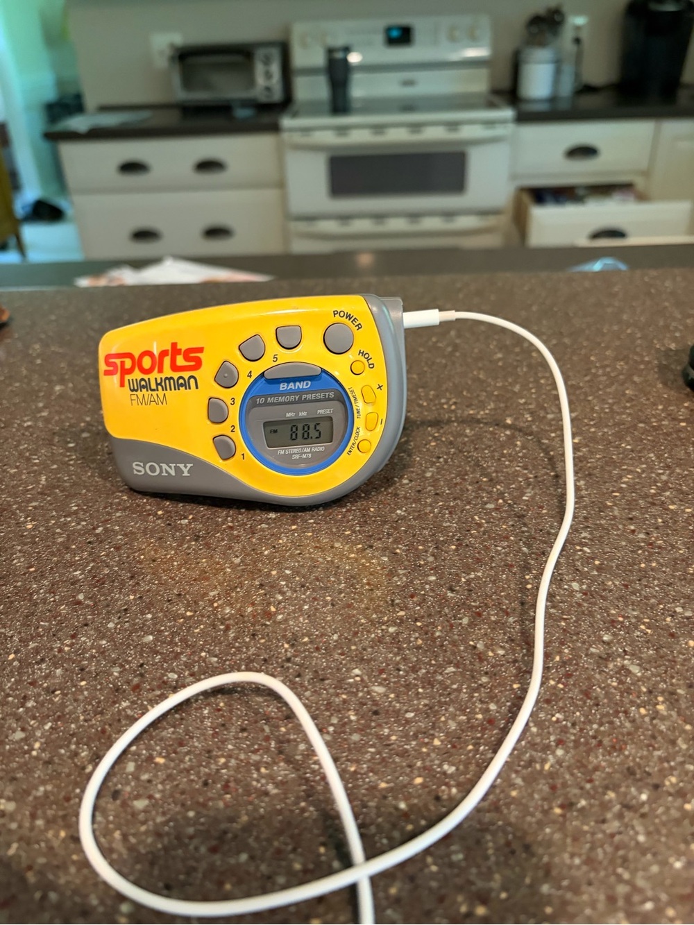 Sony Yellow and Gray Sports Walkman FM/AM Portable Radio